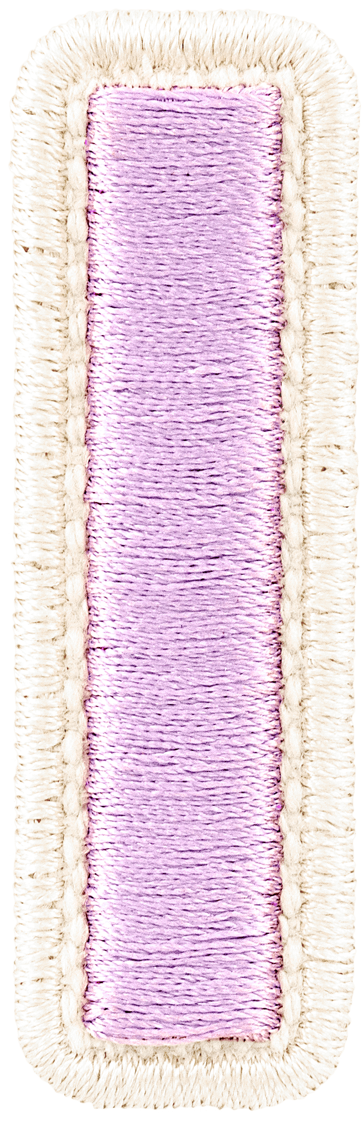 Grape Rolled Embroidery Letter Patch