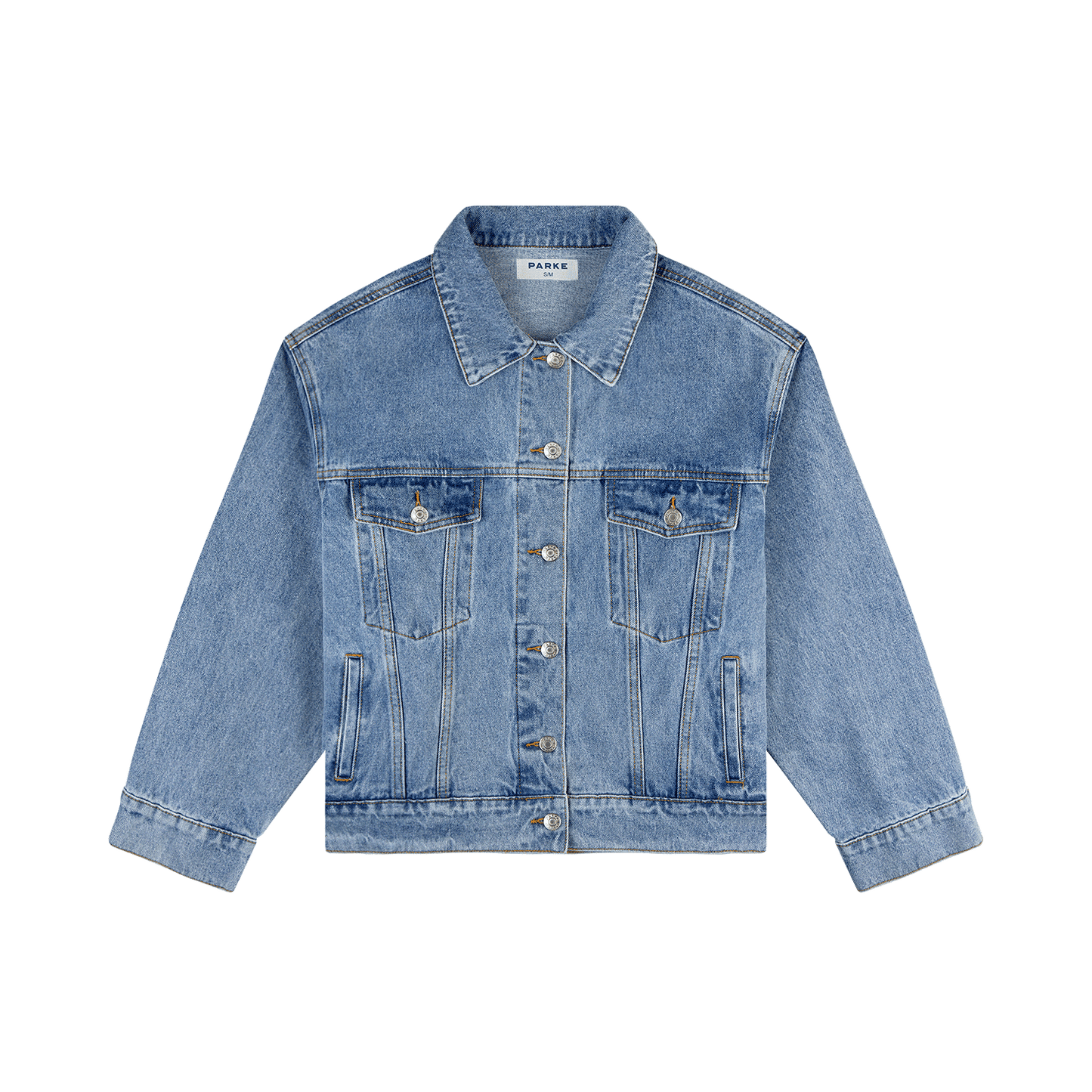 Oversized Vintage Wash Denim Jacket