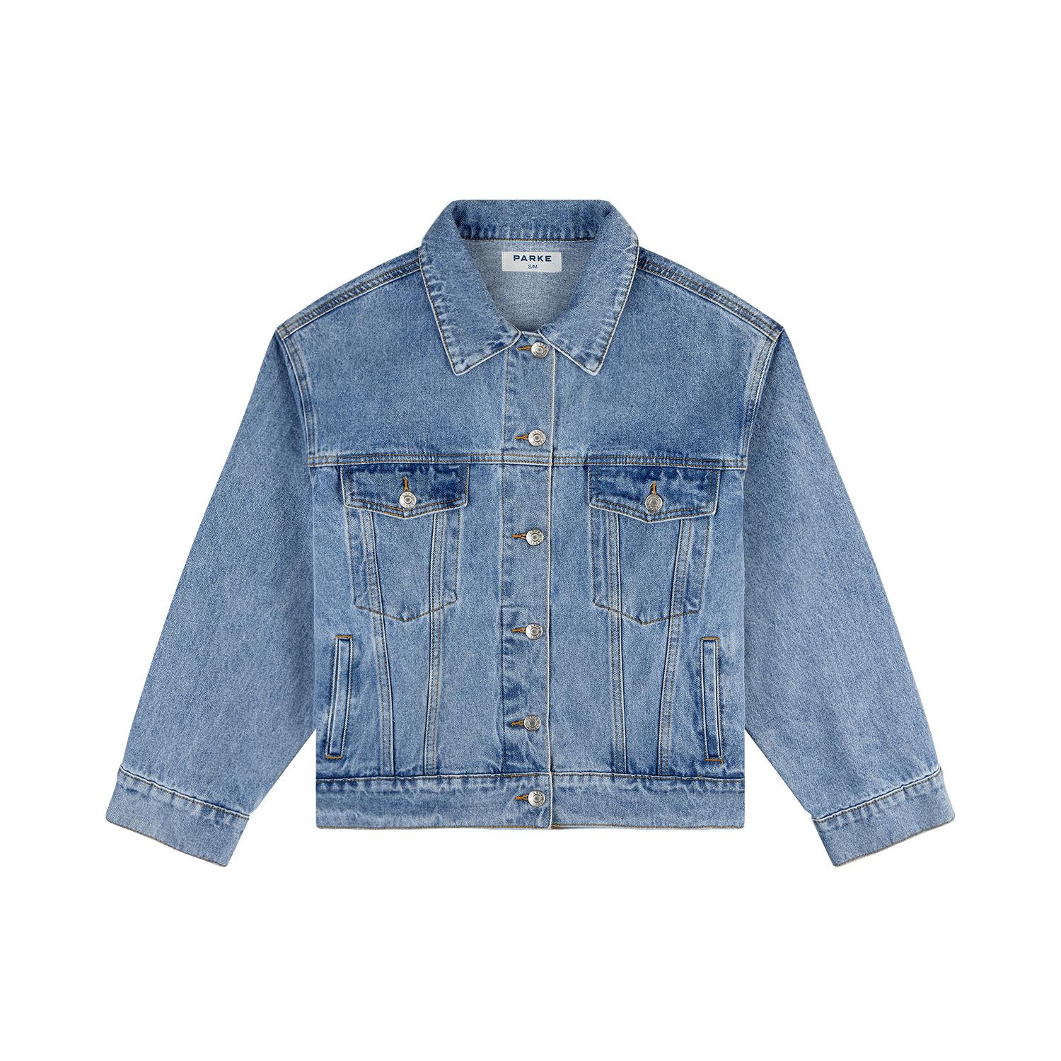 Oversized Vintage Wash Denim Jacket