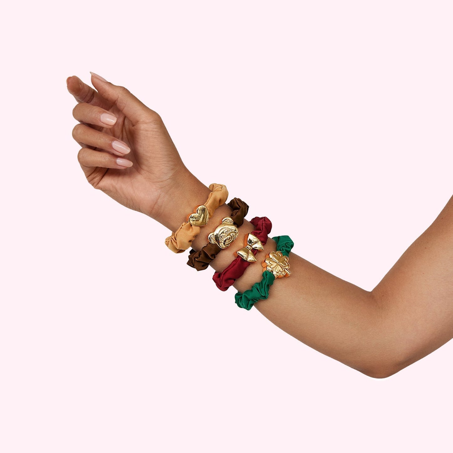 Charm Scrunchie Set