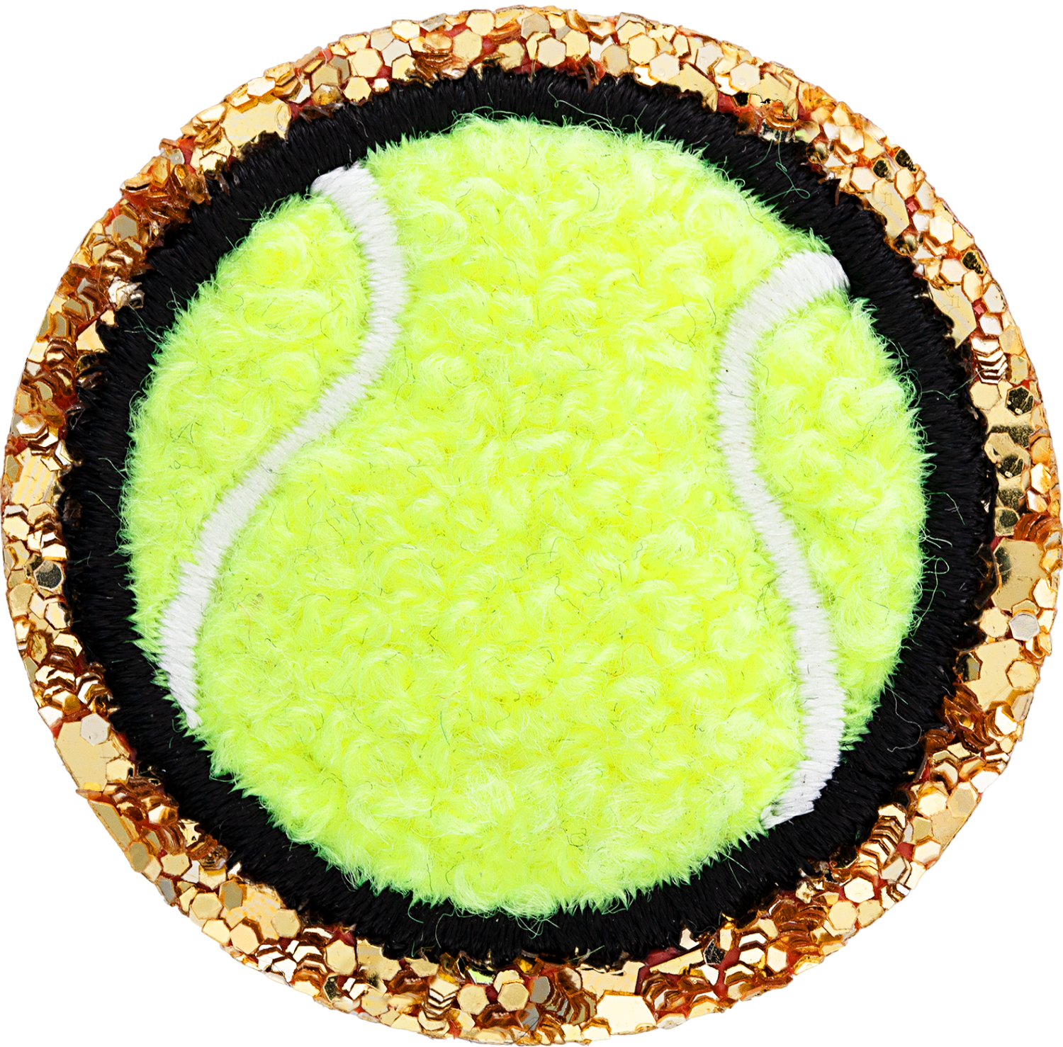 Glitter Varsity Tennis Ball Patch