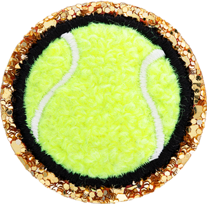 Glitter Varsity Tennis Ball Patch