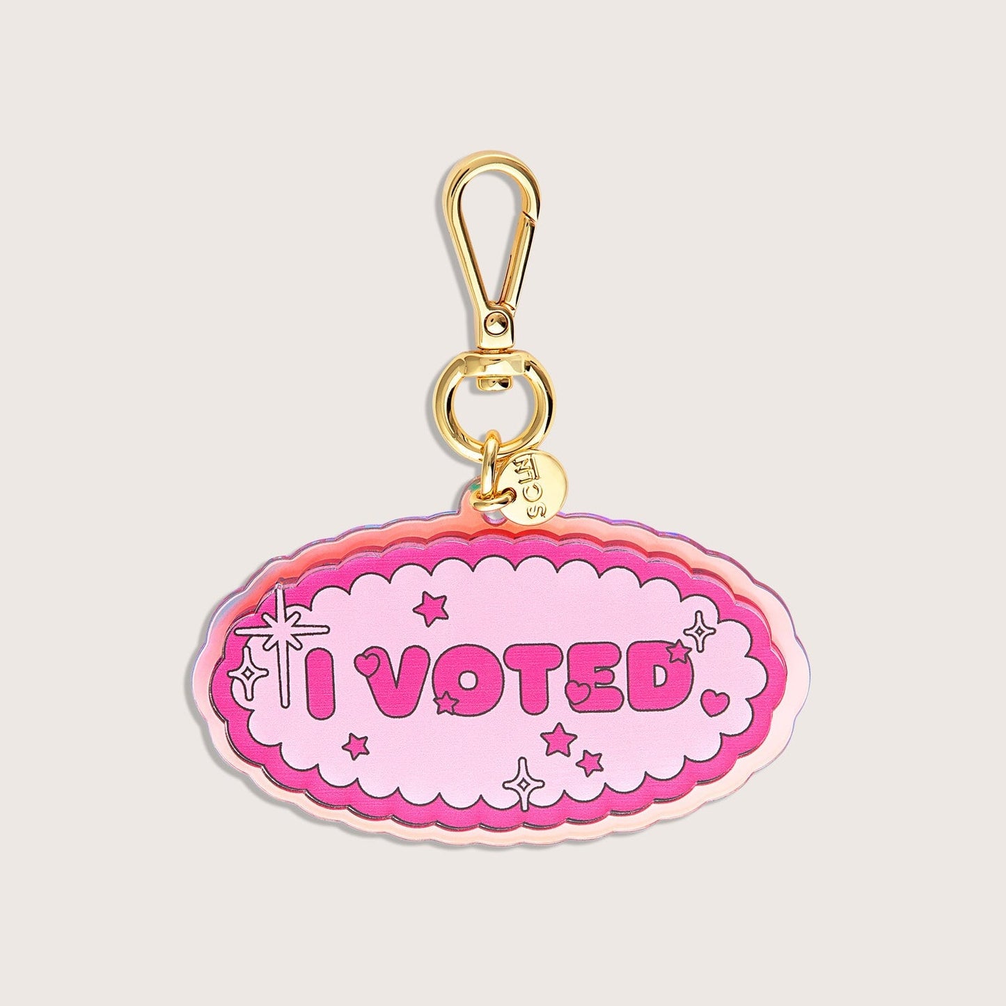 I Voted Bag Charm