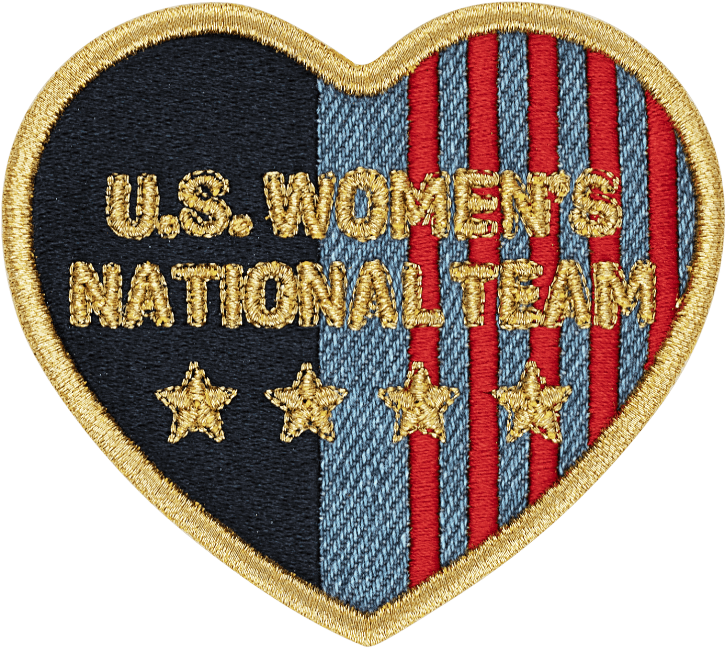 U.S. Soccer Denim Heart Patch