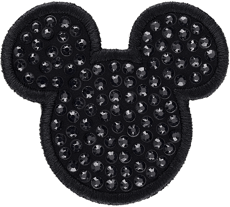 Noir Sparkle Mickey Patch