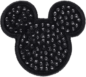 Noir Sparkle Mickey Patch