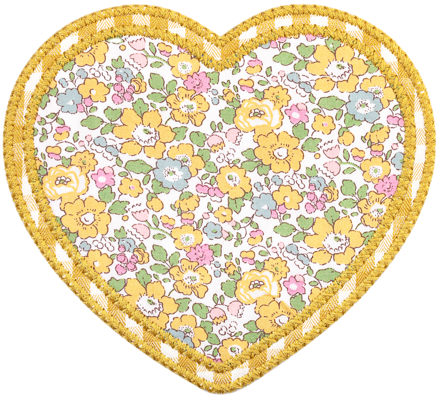 Customizable Heart Patch Made with Liberty Fabric