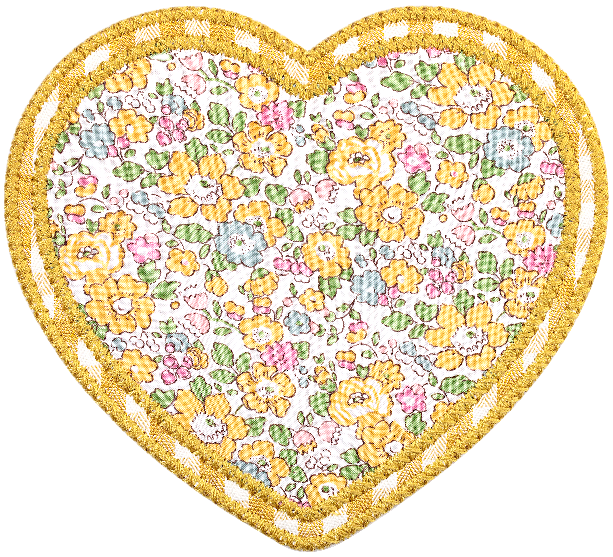 Customizable Heart Patch Made with Liberty Fabric
