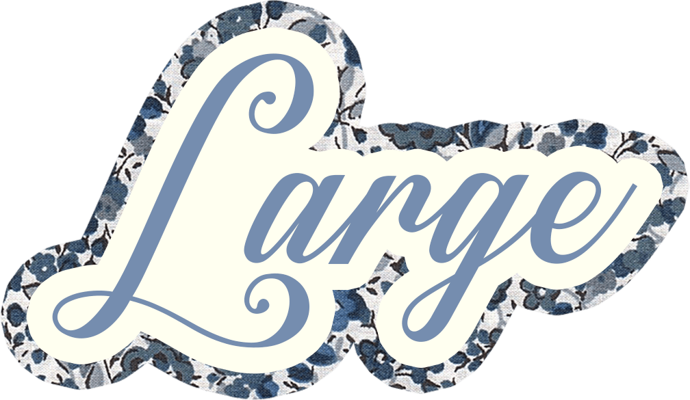 Hand Embroidered Large Custom Text Patch