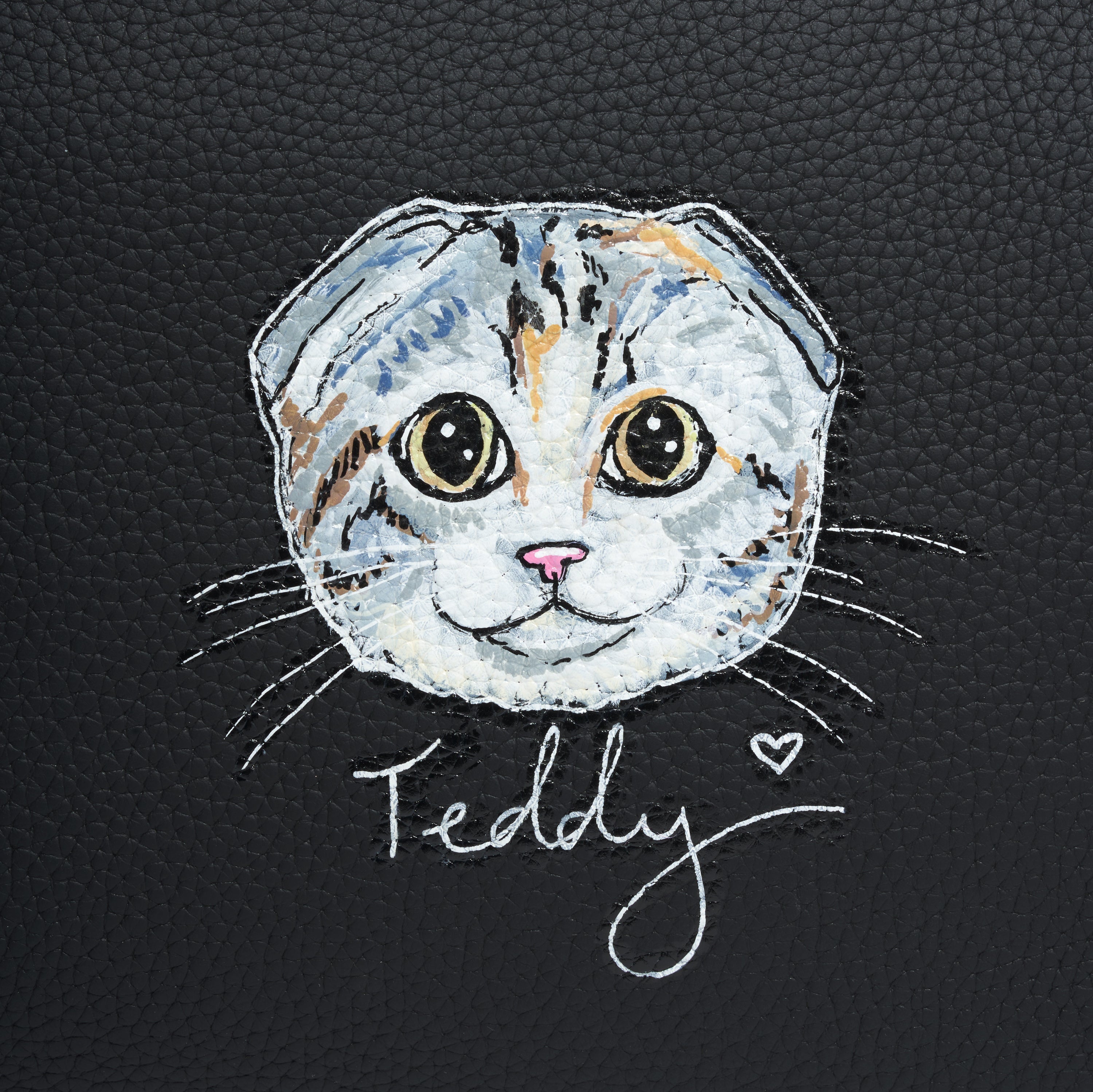 Custom Hand Painted Pet Face and Name Henrietta Tote