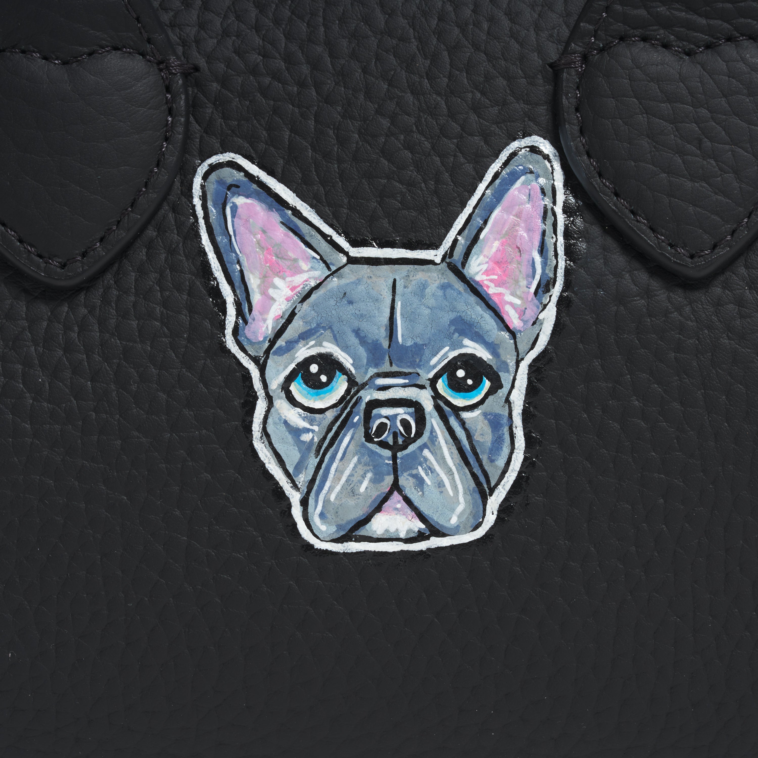 Custom Hand Painted Pet Face Pittsford Pouchette Crossbody Bag 19