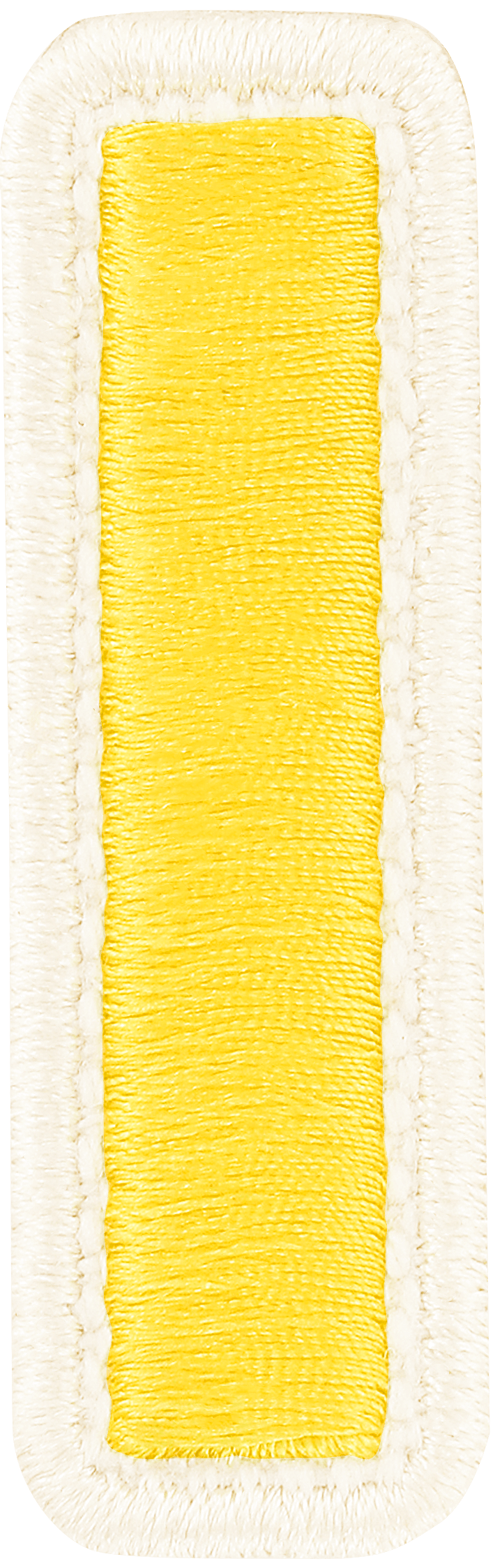 Lemon Rolled Embroidery Letter Patch