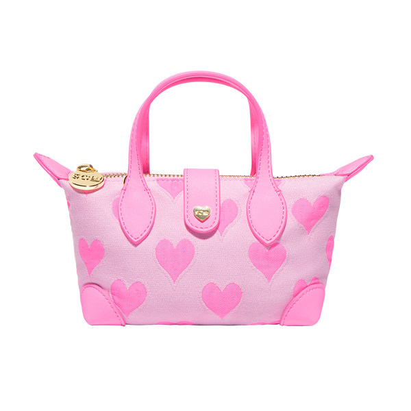 23SS★【COVERNAT】★Cloverheart Quilted Small Bucket Ba.g Heart Jacquard Pouchette Crossbody Bag | Stoney Clover Lane