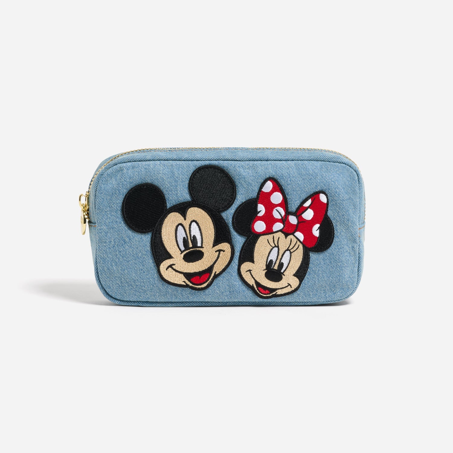 Denim Mickey & Minnie Small Pouch