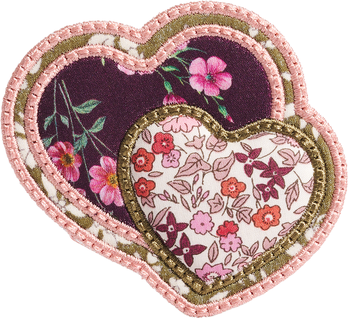 Heart Patch Made with Liberty Fabric