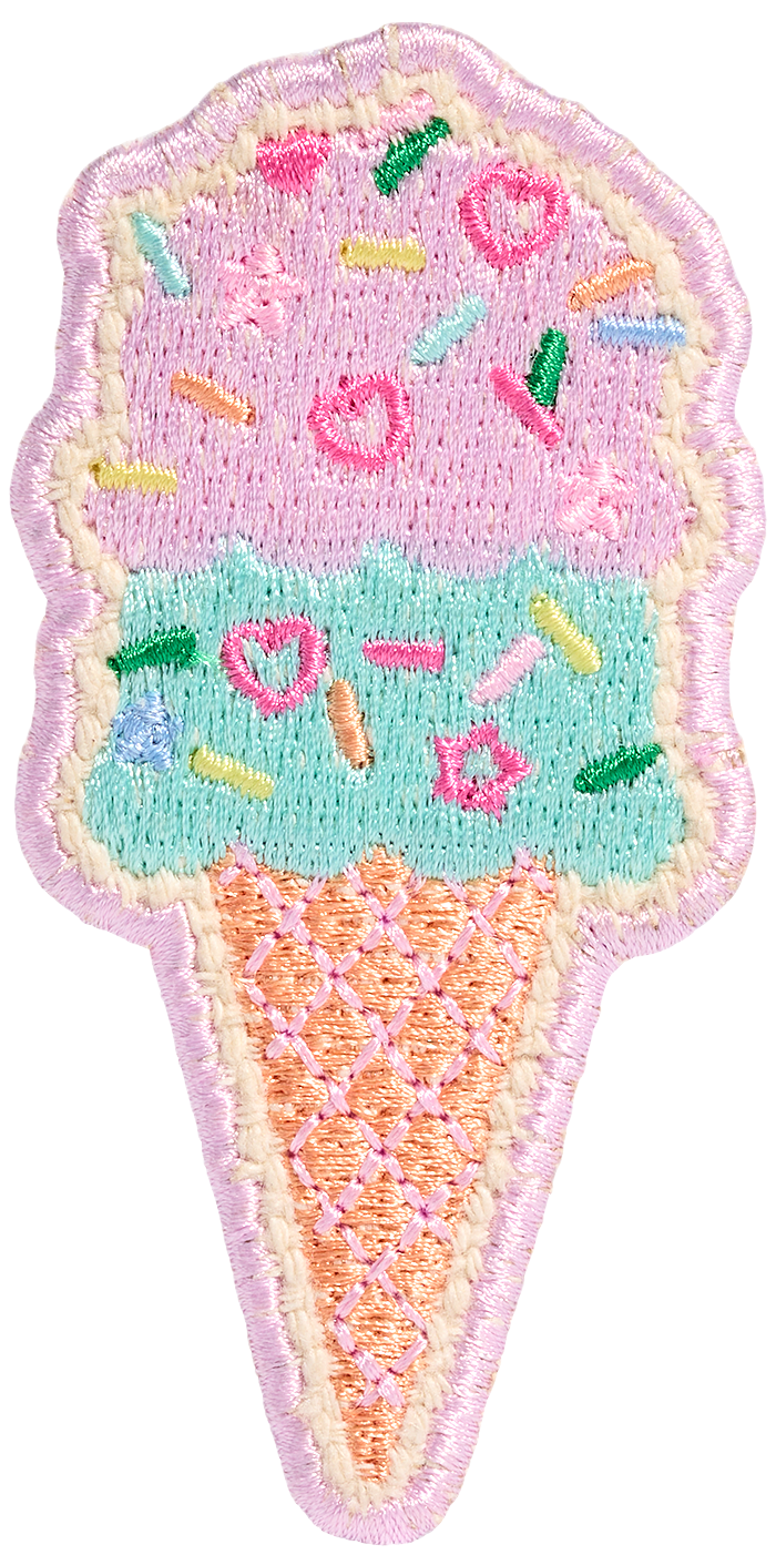 Double Scoop Ice Cream Cone Patch
