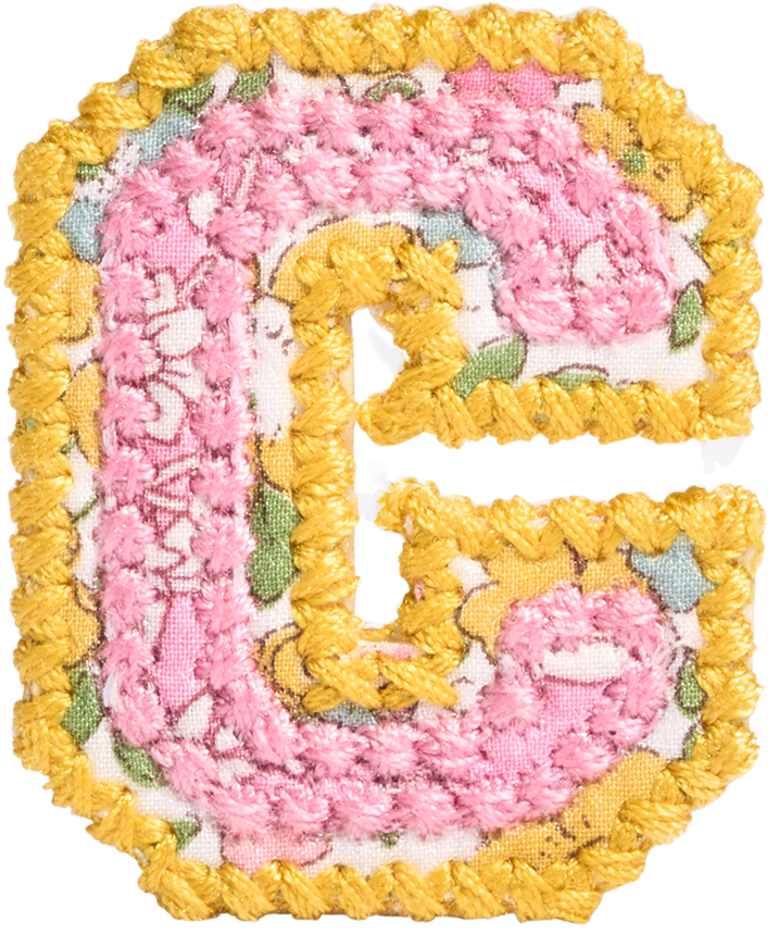 Letter Patch Made with Liberty Fabric