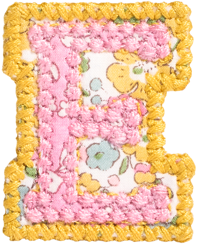 Letter Patch Made with Liberty Fabric
