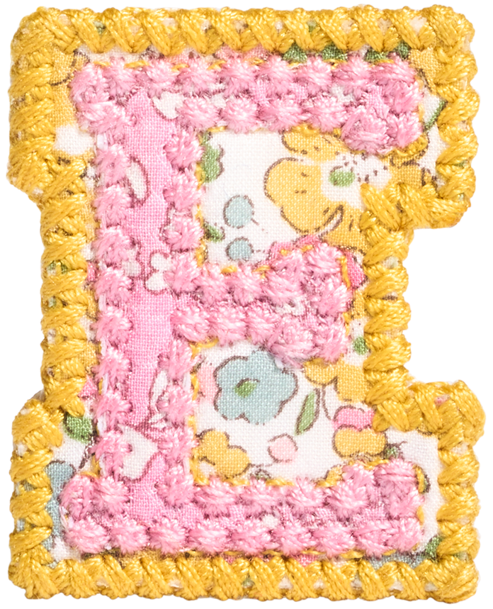 Letter Patch Made with Liberty Fabric