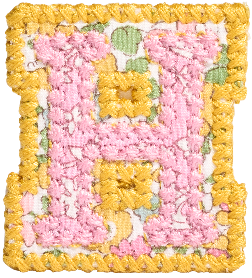 Letter Patch Made with Liberty Fabric