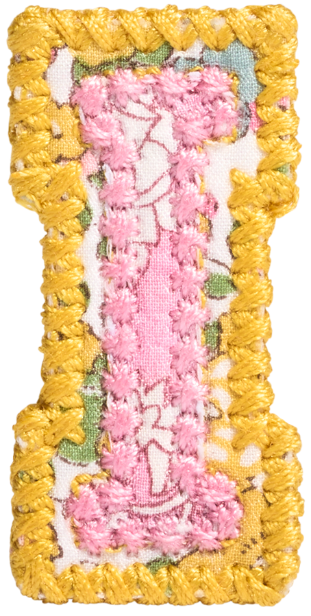 Letter Patch Made with Liberty Fabric