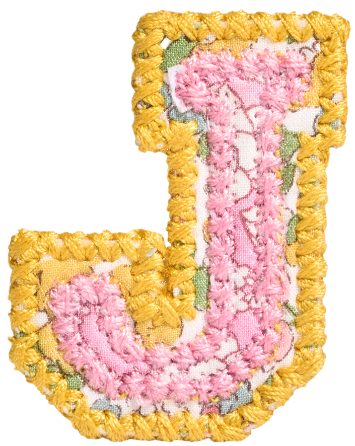 Letter Patch Made with Liberty Fabric