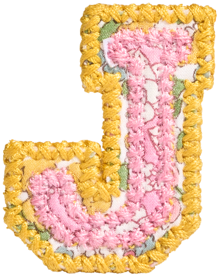 Letter Patch Made with Liberty Fabric