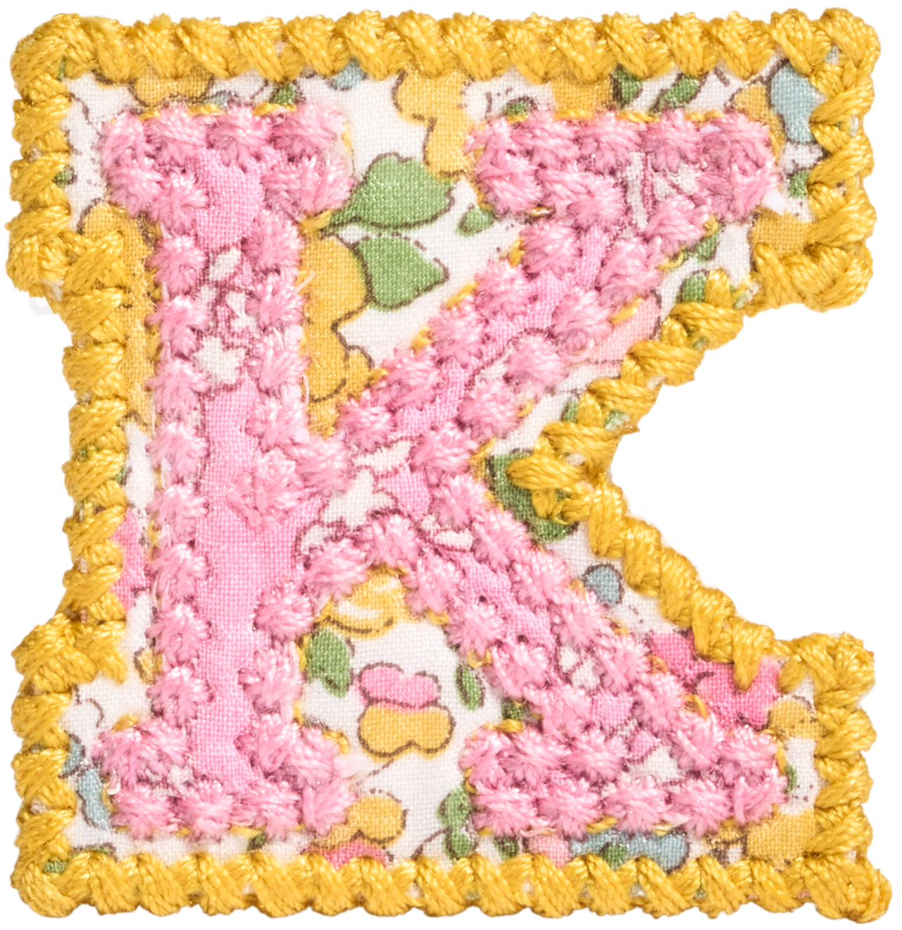Letter Patch Made with Liberty Fabric