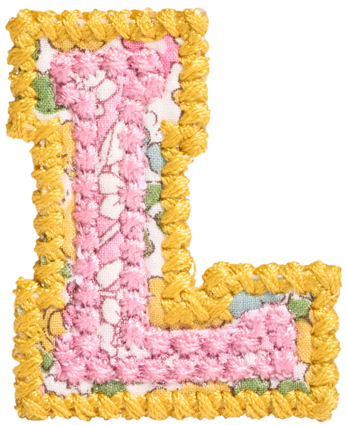 Letter Patch Made with Liberty Fabric
