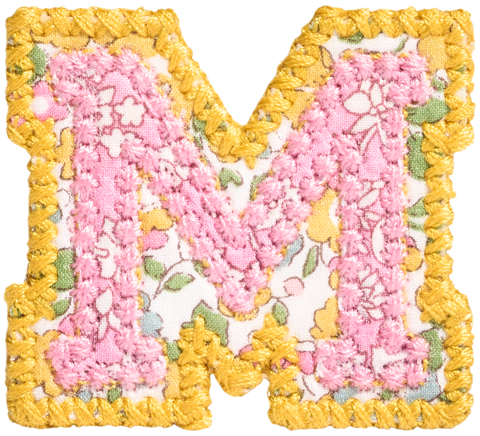 Letter Patch Made with Liberty Fabric