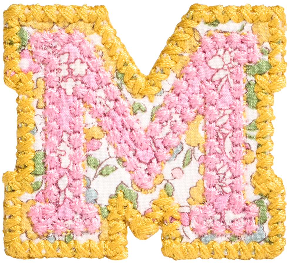 Letter Patch Made with Liberty Fabric