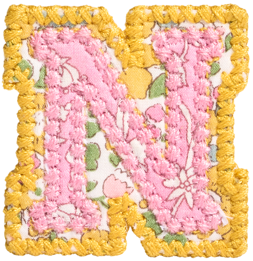Letter Patch Made with Liberty Fabric