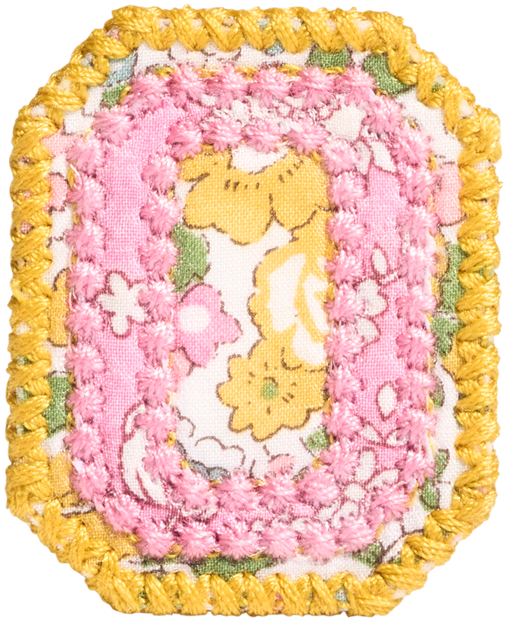 Letter Patch Made with Liberty Fabric