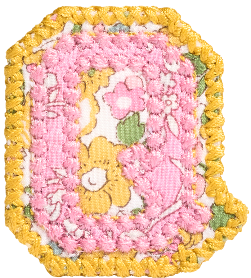 Letter Patch Made with Liberty Fabric