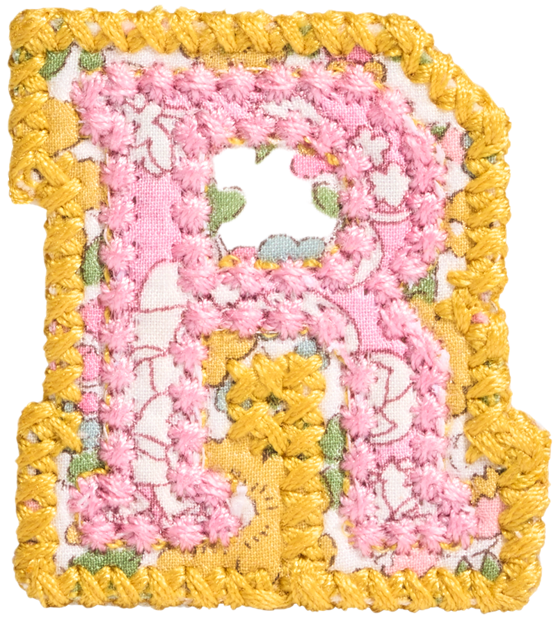 Letter Patch Made with Liberty Fabric