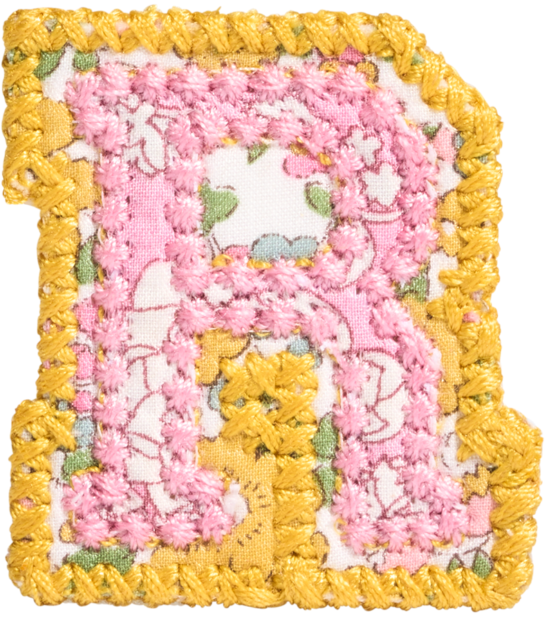 Letter Patch Made with Liberty Fabric