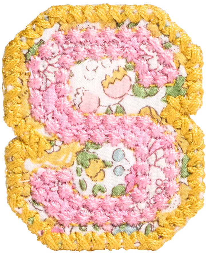 Letter Patch Made with Liberty Fabric