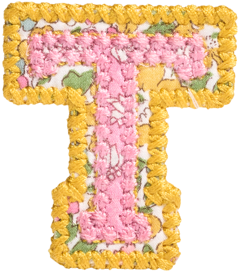 Letter Patch Made with Liberty Fabric