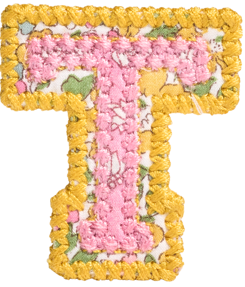Letter Patch Made with Liberty Fabric