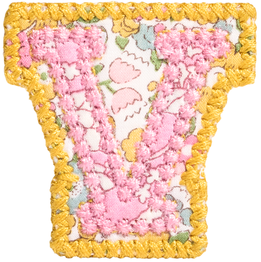 Letter Patch Made with Liberty Fabric