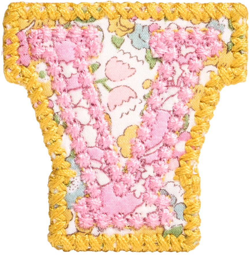Letter Patch Made with Liberty Fabric