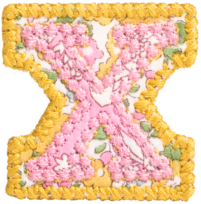 Letter Patch Made with Liberty Fabric