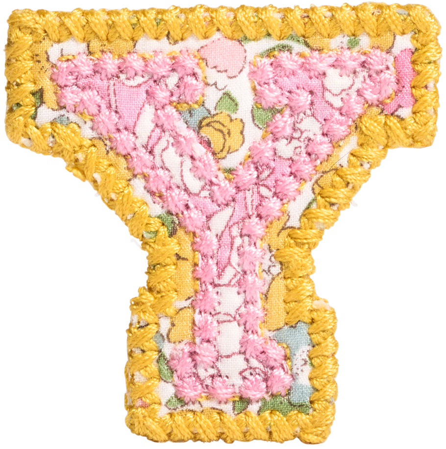Letter Patch Made with Liberty Fabric