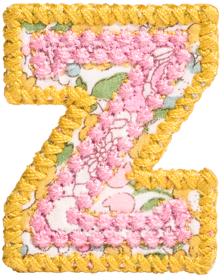 Letter Patch Made with Liberty Fabric