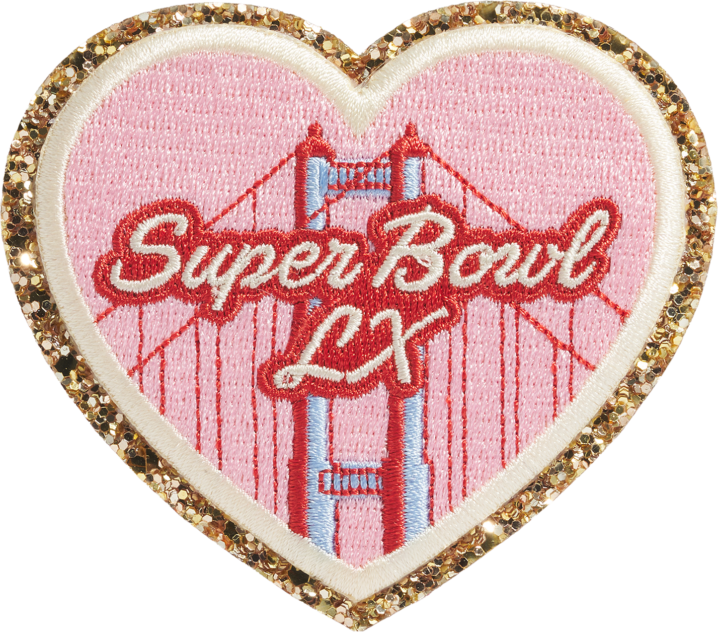 Heart Super Bowl Patch