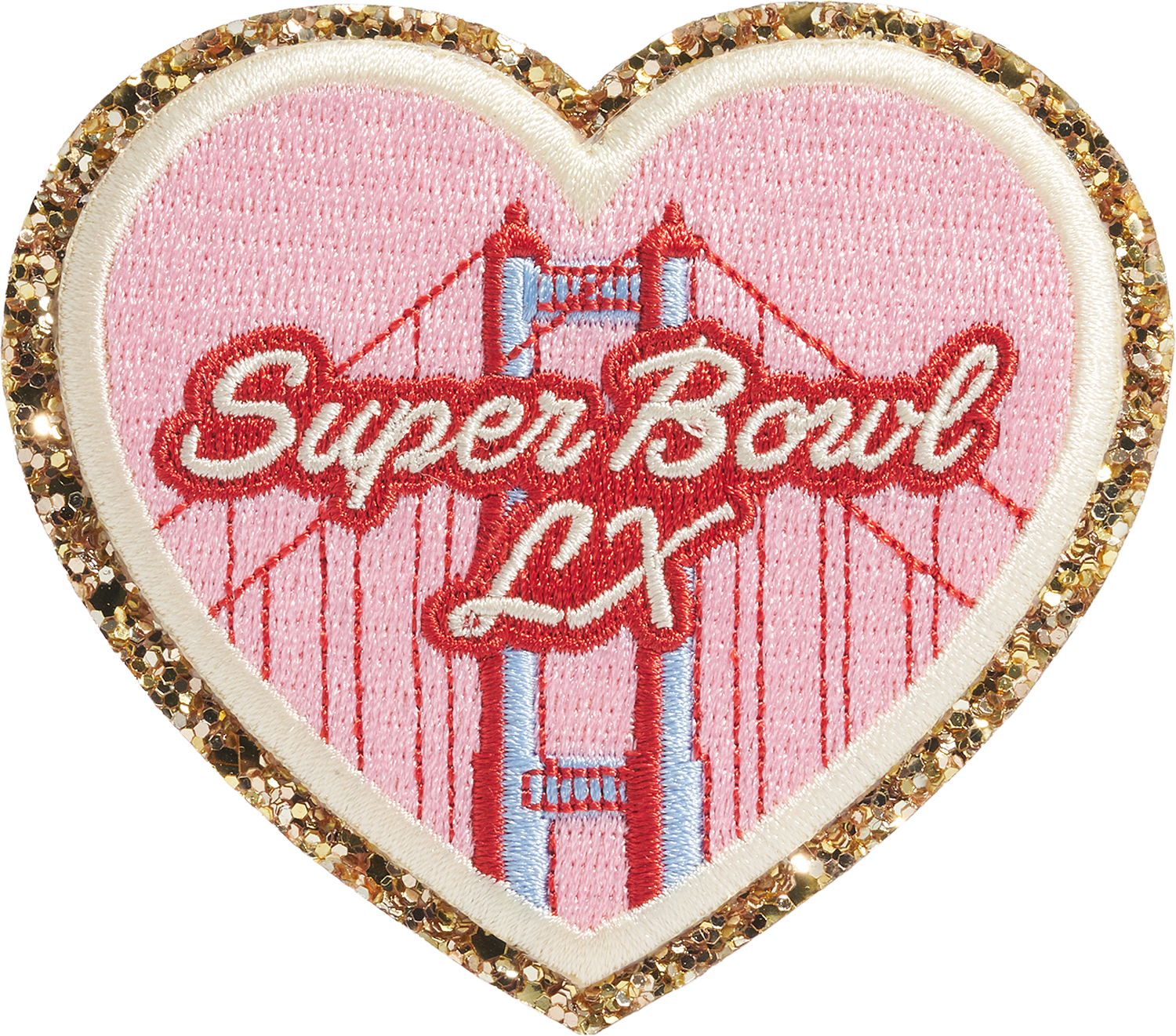 Heart Super Bowl Patch