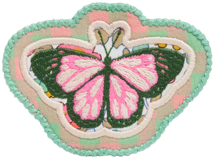 Butterfly Patch Made with Liberty Fabric