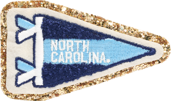 Iron Sport Team, NCAA North Carolina Tar Heels University Embroidered Patch, Cloth Hook And Eye, 3.25x2.75 In - Foto 2