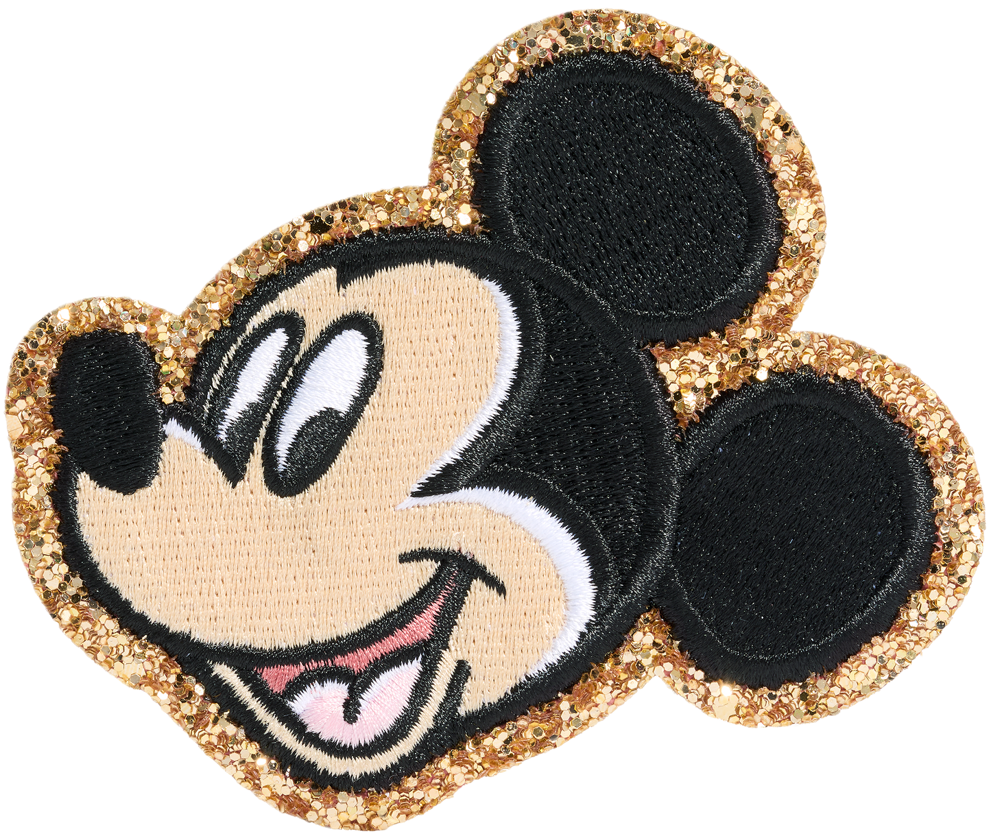 Glitter Mickey Mouse Patch Medium