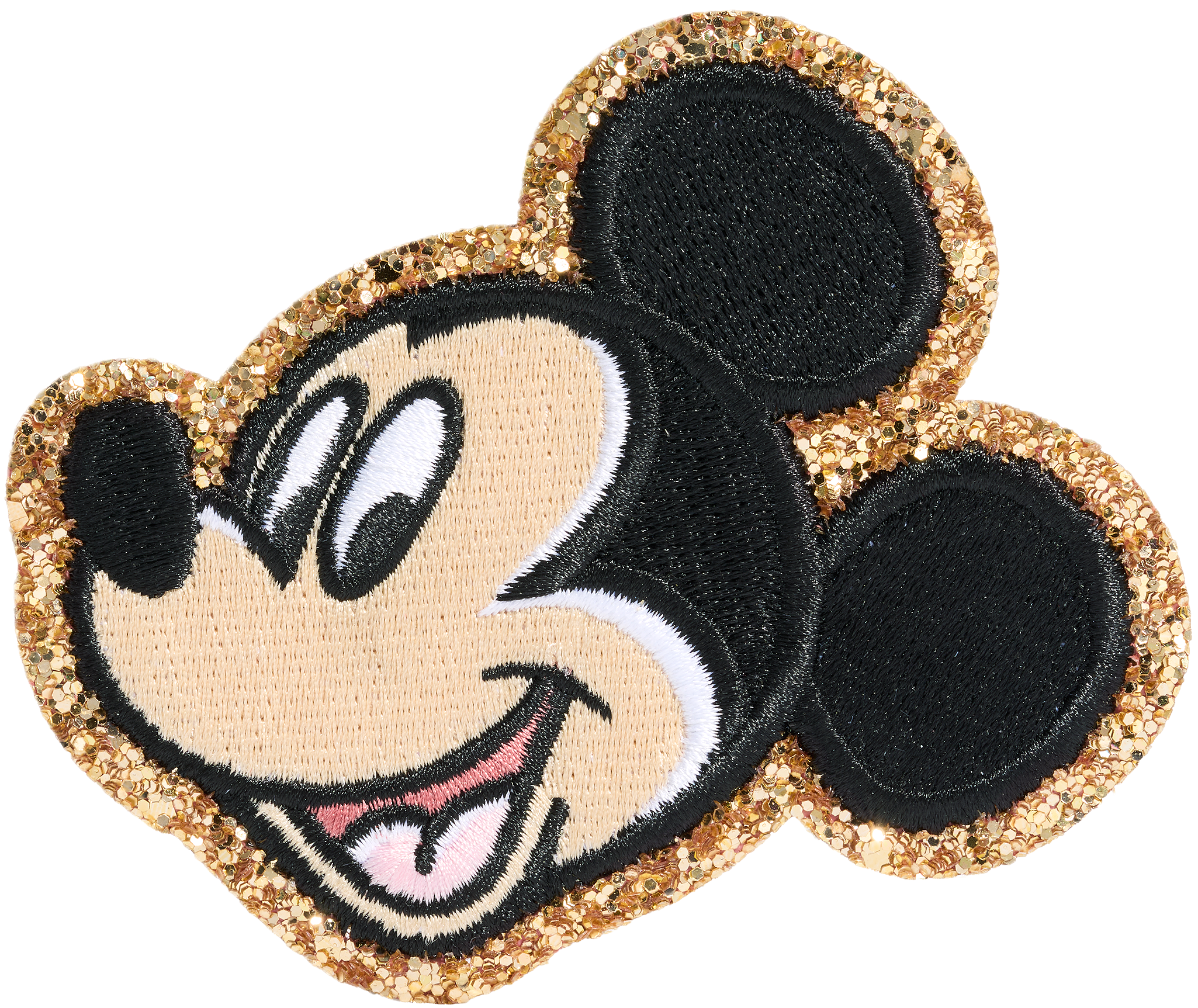 Glitter Mickey Mouse Patch Medium